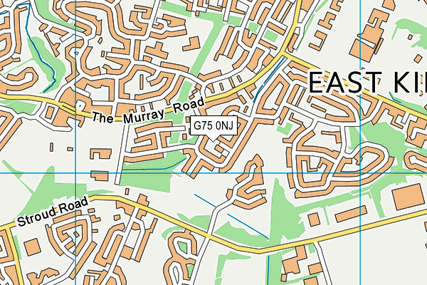 G75 0NJ map - OS VectorMap District (Ordnance Survey)