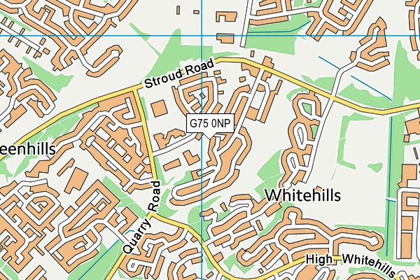 G75 0NP map - OS VectorMap District (Ordnance Survey)