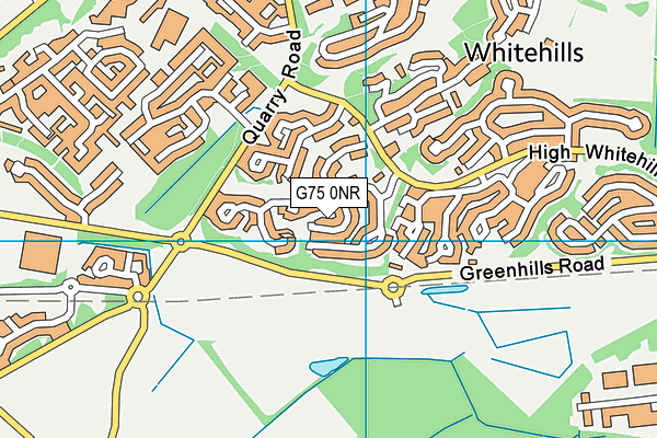 G75 0NR map - OS VectorMap District (Ordnance Survey)