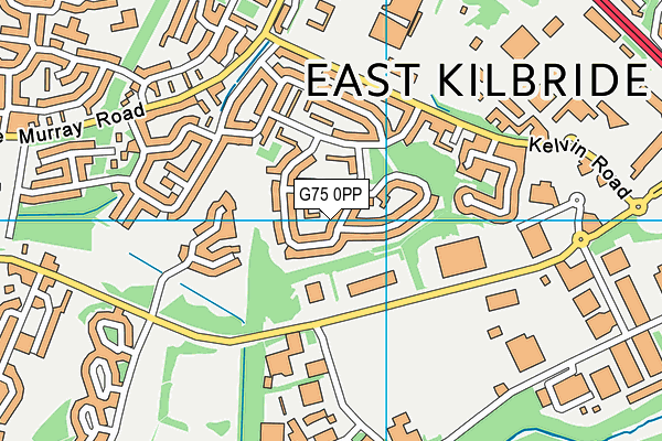 G75 0PP map - OS VectorMap District (Ordnance Survey)