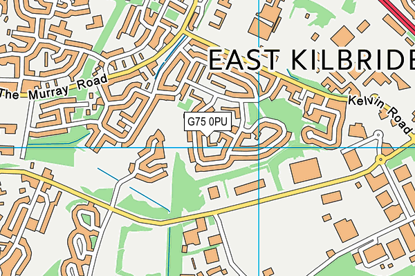 G75 0PU map - OS VectorMap District (Ordnance Survey)