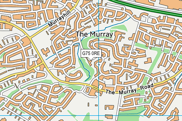 G75 0RE map - OS VectorMap District (Ordnance Survey)