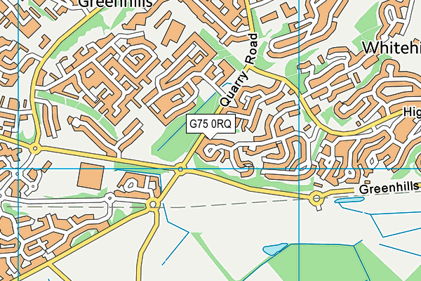 G75 0RQ map - OS VectorMap District (Ordnance Survey)