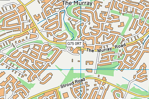 G75 0RT map - OS VectorMap District (Ordnance Survey)