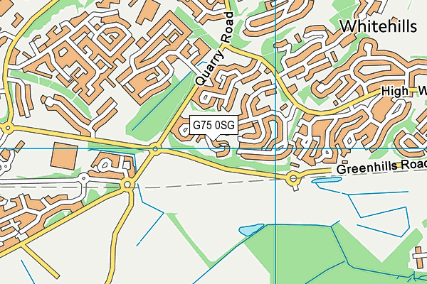 G75 0SG map - OS VectorMap District (Ordnance Survey)