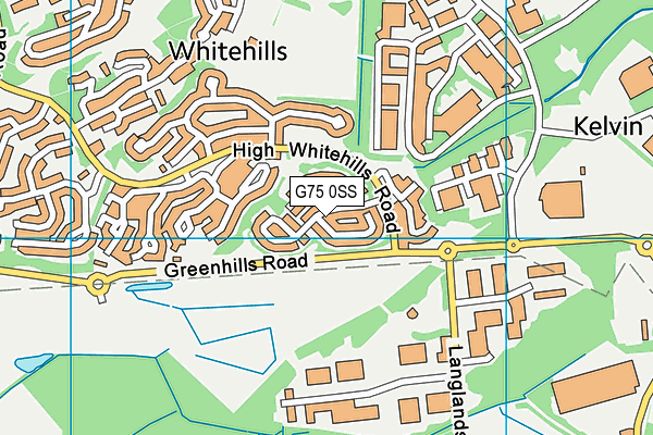 G75 0SS map - OS VectorMap District (Ordnance Survey)