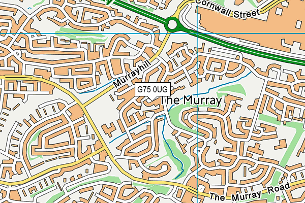 G75 0UG map - OS VectorMap District (Ordnance Survey)