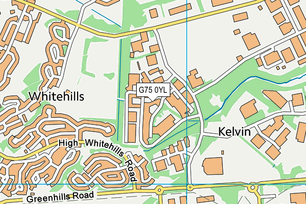 G75 0YL map - OS VectorMap District (Ordnance Survey)