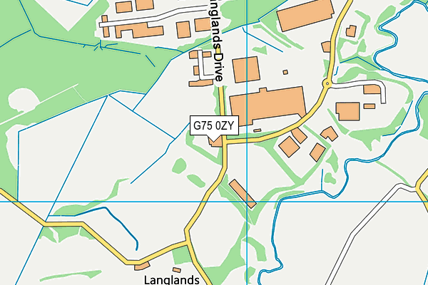 G75 0ZY map - OS VectorMap District (Ordnance Survey)