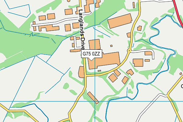 G75 0ZZ map - OS VectorMap District (Ordnance Survey)