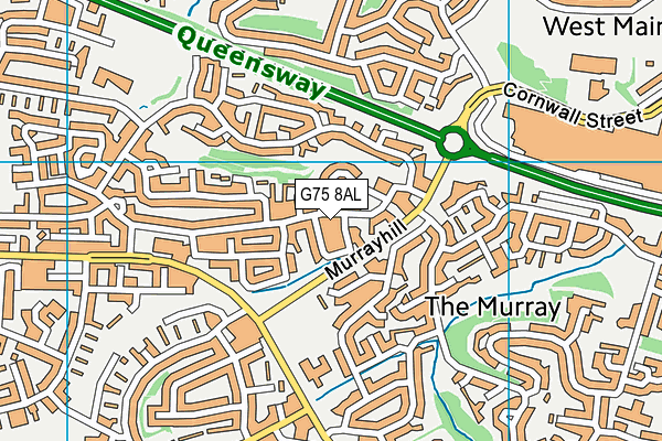 G75 8AL map - OS VectorMap District (Ordnance Survey)