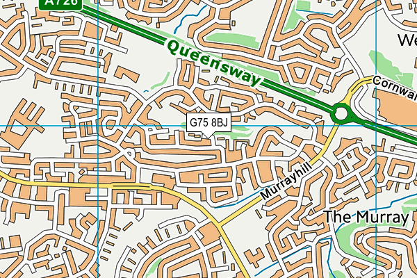 G75 8BJ map - OS VectorMap District (Ordnance Survey)
