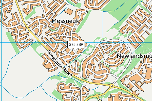 G75 8BP map - OS VectorMap District (Ordnance Survey)