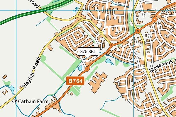 G75 8BT map - OS VectorMap District (Ordnance Survey)