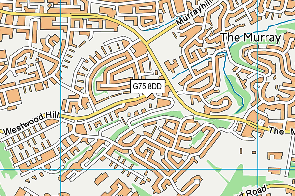 G75 8DD map - OS VectorMap District (Ordnance Survey)