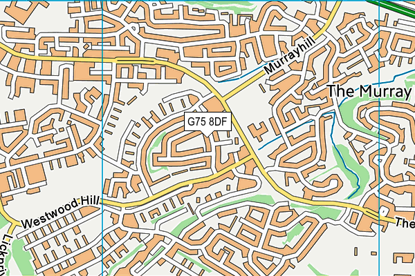 G75 8DF map - OS VectorMap District (Ordnance Survey)