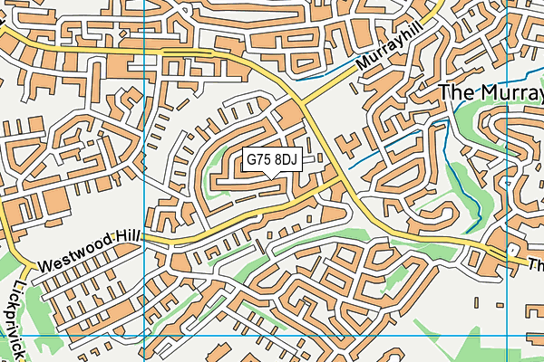 G75 8DJ map - OS VectorMap District (Ordnance Survey)