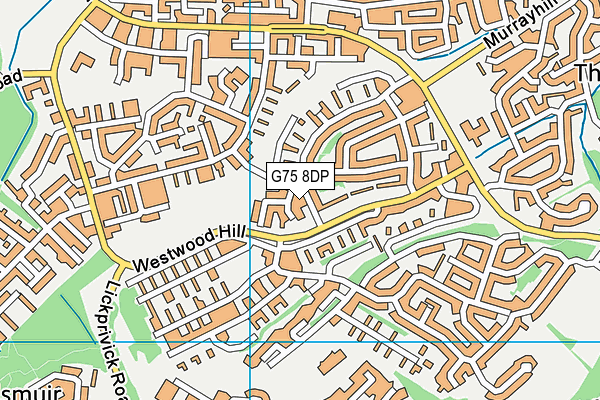 G75 8DP map - OS VectorMap District (Ordnance Survey)