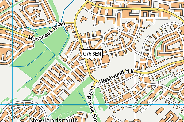 G75 8EN map - OS VectorMap District (Ordnance Survey)