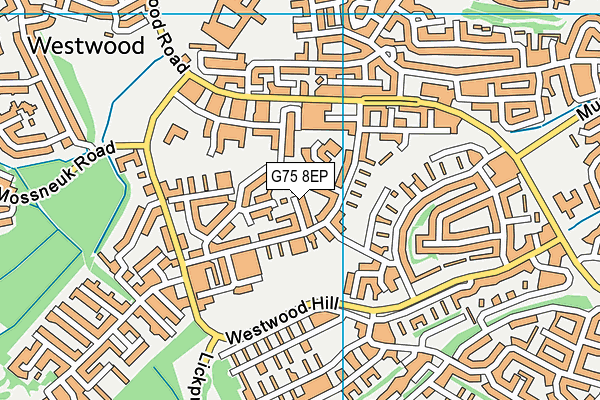 G75 8EP map - OS VectorMap District (Ordnance Survey)