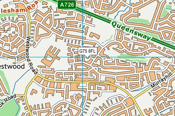 G75 8FL map - OS VectorMap District (Ordnance Survey)