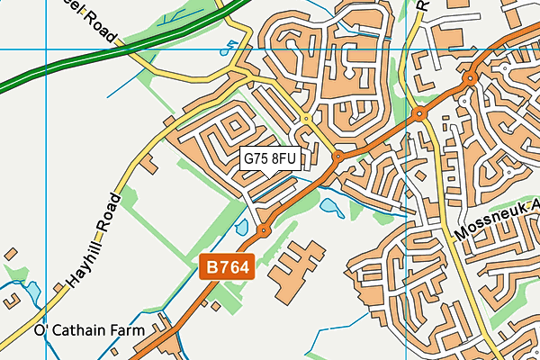 G75 8FU map - OS VectorMap District (Ordnance Survey)