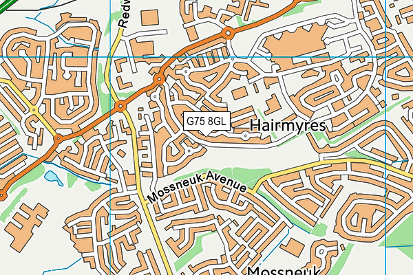 G75 8GL map - OS VectorMap District (Ordnance Survey)