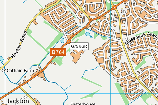 G75 8GR map - OS VectorMap District (Ordnance Survey)