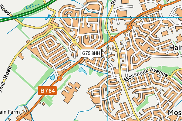 G75 8HH map - OS VectorMap District (Ordnance Survey)