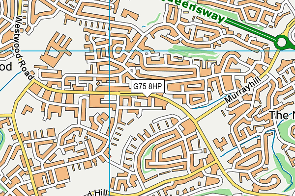 G75 8HP map - OS VectorMap District (Ordnance Survey)