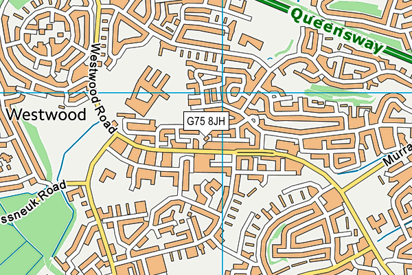 G75 8JH map - OS VectorMap District (Ordnance Survey)