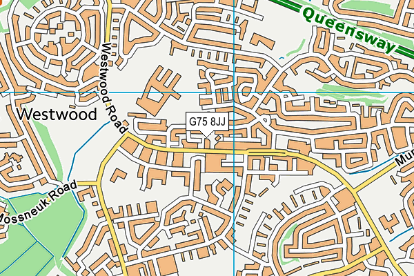 G75 8JJ map - OS VectorMap District (Ordnance Survey)