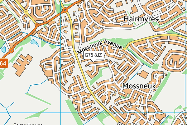 G75 8JZ map - OS VectorMap District (Ordnance Survey)