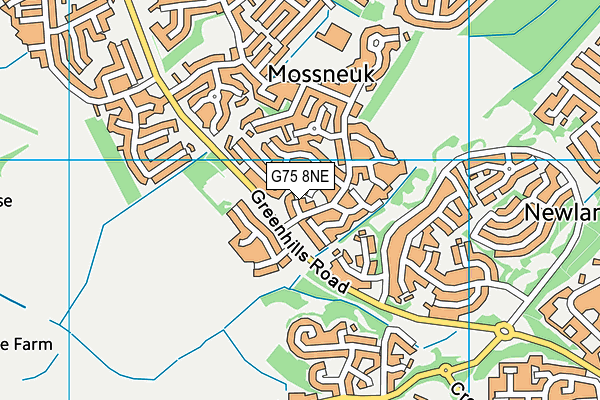 G75 8NE map - OS VectorMap District (Ordnance Survey)