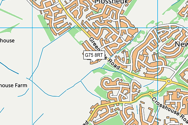 G75 8RT map - OS VectorMap District (Ordnance Survey)