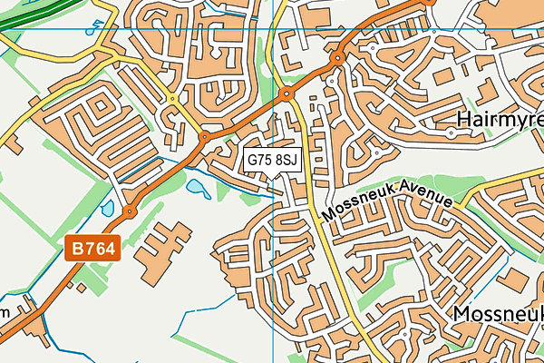 G75 8SJ map - OS VectorMap District (Ordnance Survey)