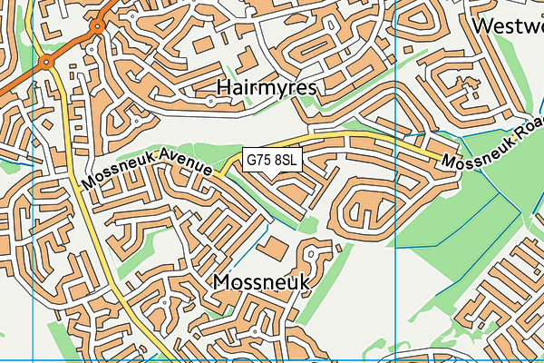 G75 8SL map - OS VectorMap District (Ordnance Survey)