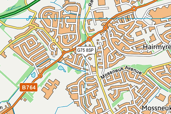 G75 8SP map - OS VectorMap District (Ordnance Survey)