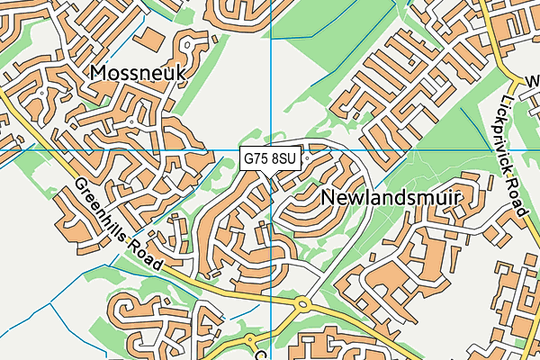 G75 8SU map - OS VectorMap District (Ordnance Survey)