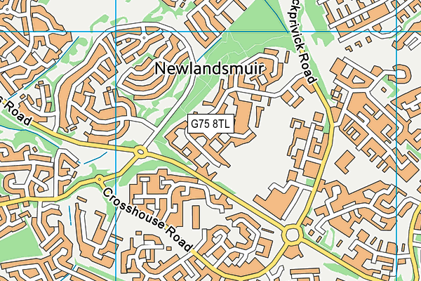 G75 8TL map - OS VectorMap District (Ordnance Survey)