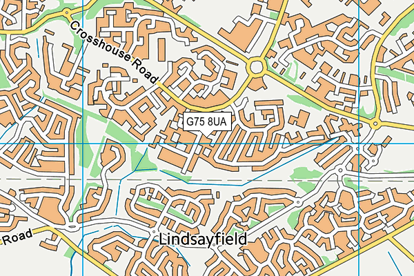 G75 8UA map - OS VectorMap District (Ordnance Survey)
