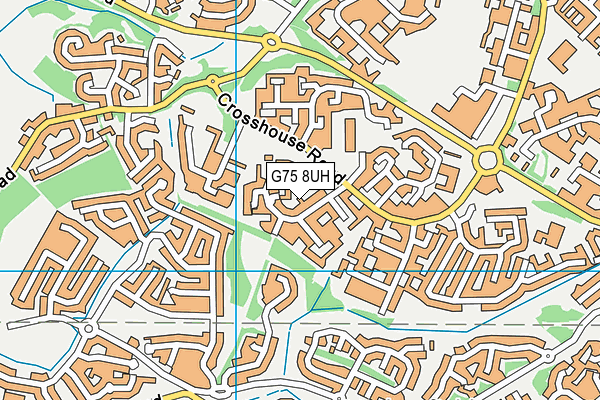G75 8UH map - OS VectorMap District (Ordnance Survey)