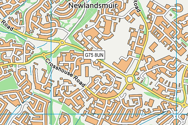 G75 8UN map - OS VectorMap District (Ordnance Survey)