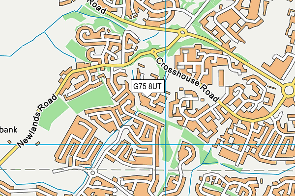 G75 8UT map - OS VectorMap District (Ordnance Survey)