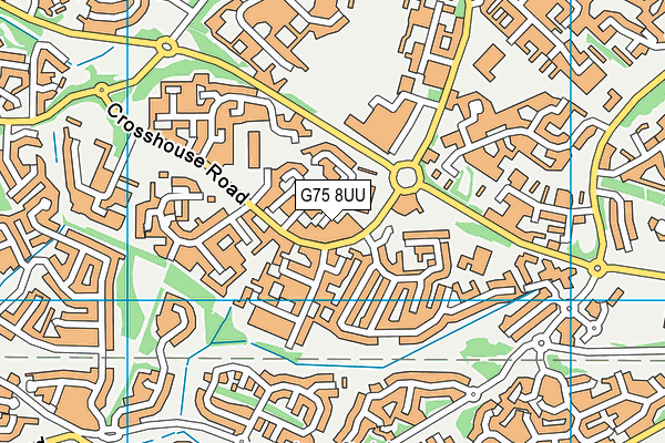 G75 8UU map - OS VectorMap District (Ordnance Survey)