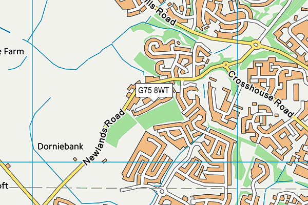 G75 8WT map - OS VectorMap District (Ordnance Survey)