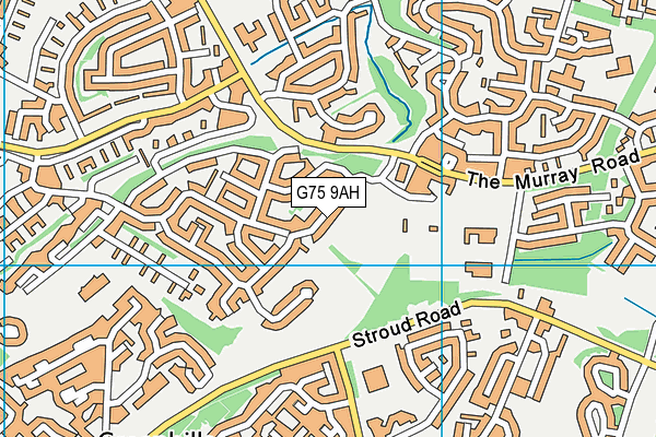 G75 9AH map - OS VectorMap District (Ordnance Survey)