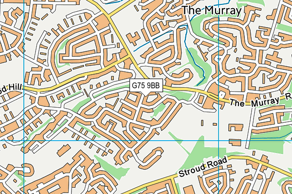 G75 9BB map - OS VectorMap District (Ordnance Survey)