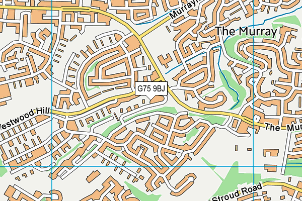 G75 9BJ map - OS VectorMap District (Ordnance Survey)