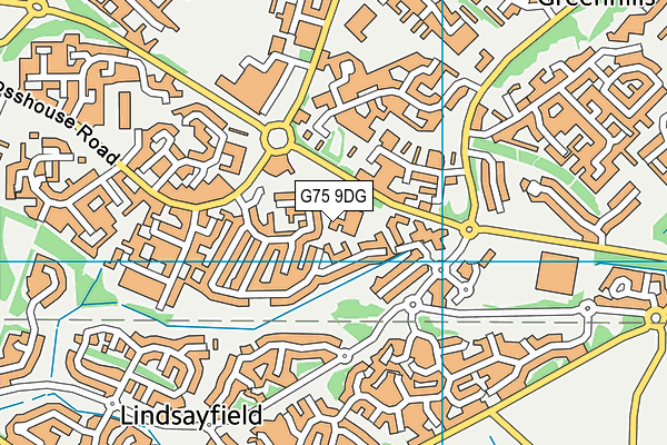 G75 9DG map - OS VectorMap District (Ordnance Survey)